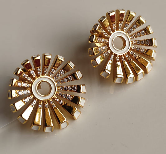 Gold Finish Silver Tops